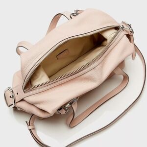 Soft pink pebbled leather purse by J. Crew